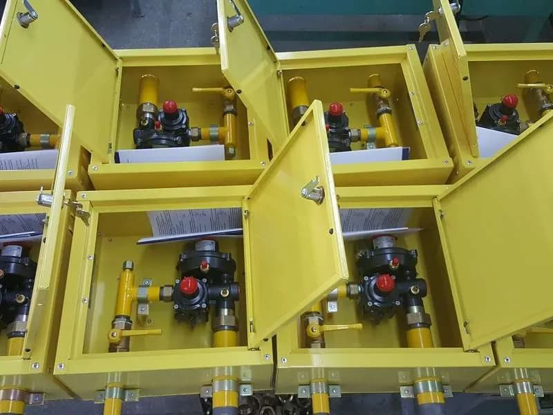 ГРПШ-10 с одной линией редуцирования на регуляторе Venio-A